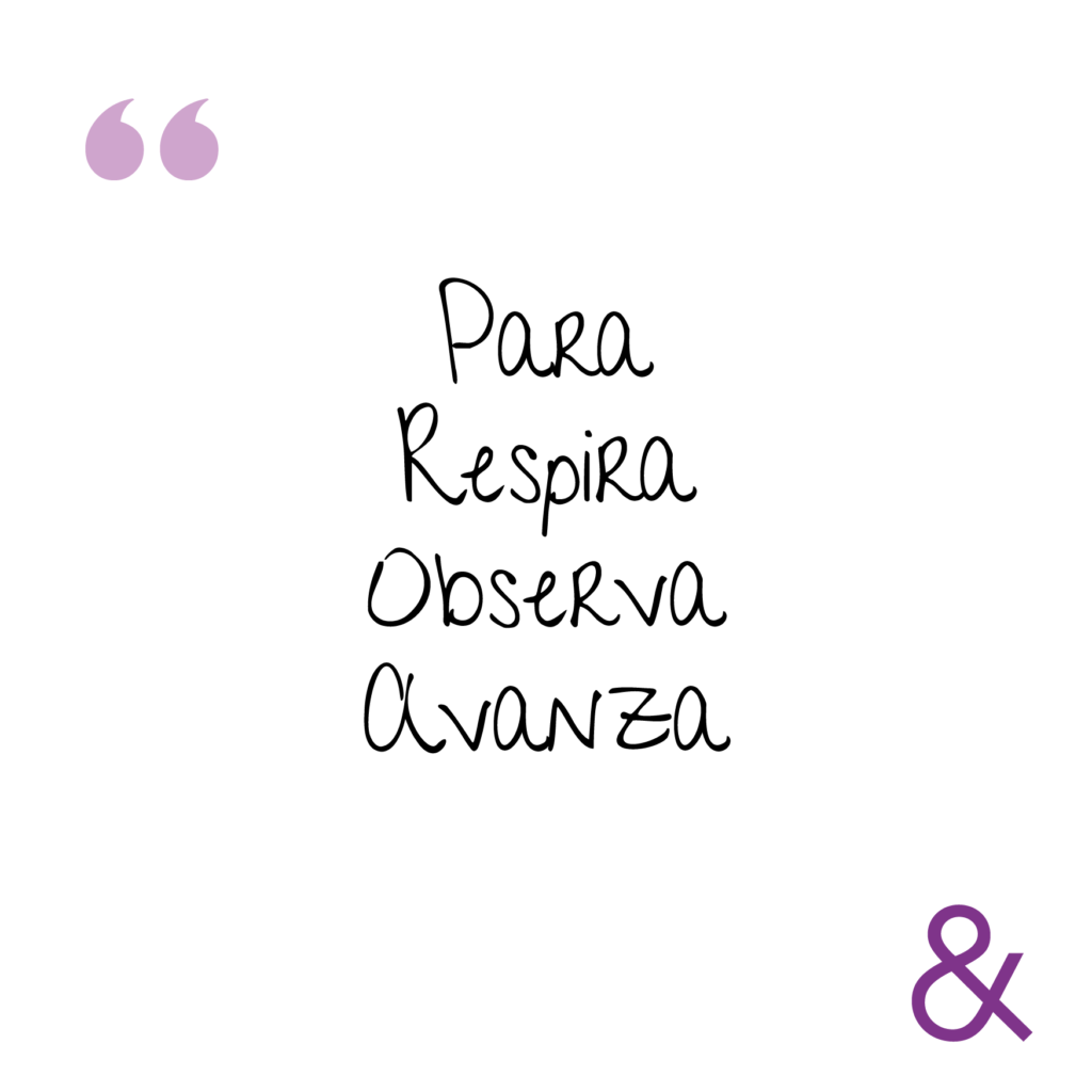 Para - Respira - Observa - Avanza